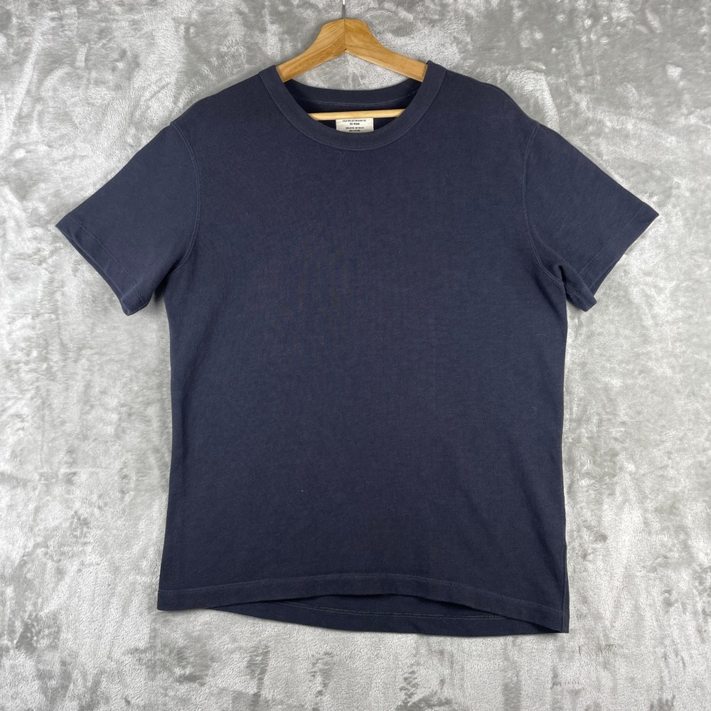 Buck Mason Field-Spec Cotton Heavy Tee Mens Medium Navy Blue Short Sleeve Tee